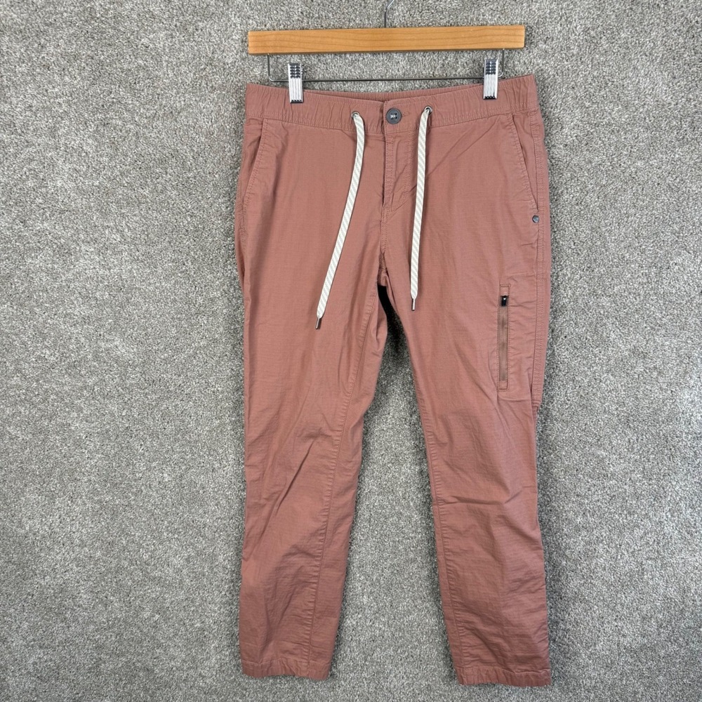 Vuori Womens Small Ripstop Pants Terracotta Clay Organic Cotton Stretch Hiking - Picture 2 of 7